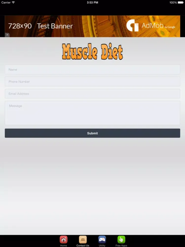 Muscle Building Diet And Muscle Building Workouts iPad  Screenshots