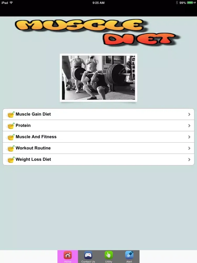 ภาพหน้าจอของ Muscle Building Diet iPad 