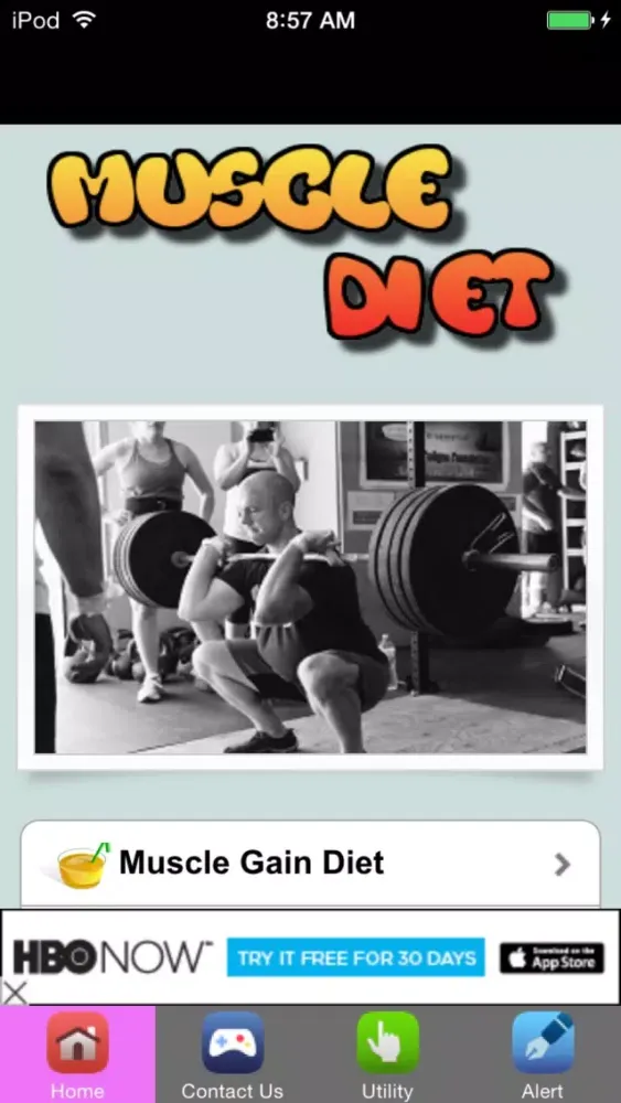 ภาพหน้าจอของ Muscle Building Diet