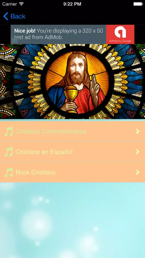 Ảnh chụp màn hình của Radios de Musica Cristianas Gratis - Las Mejores Emisoras