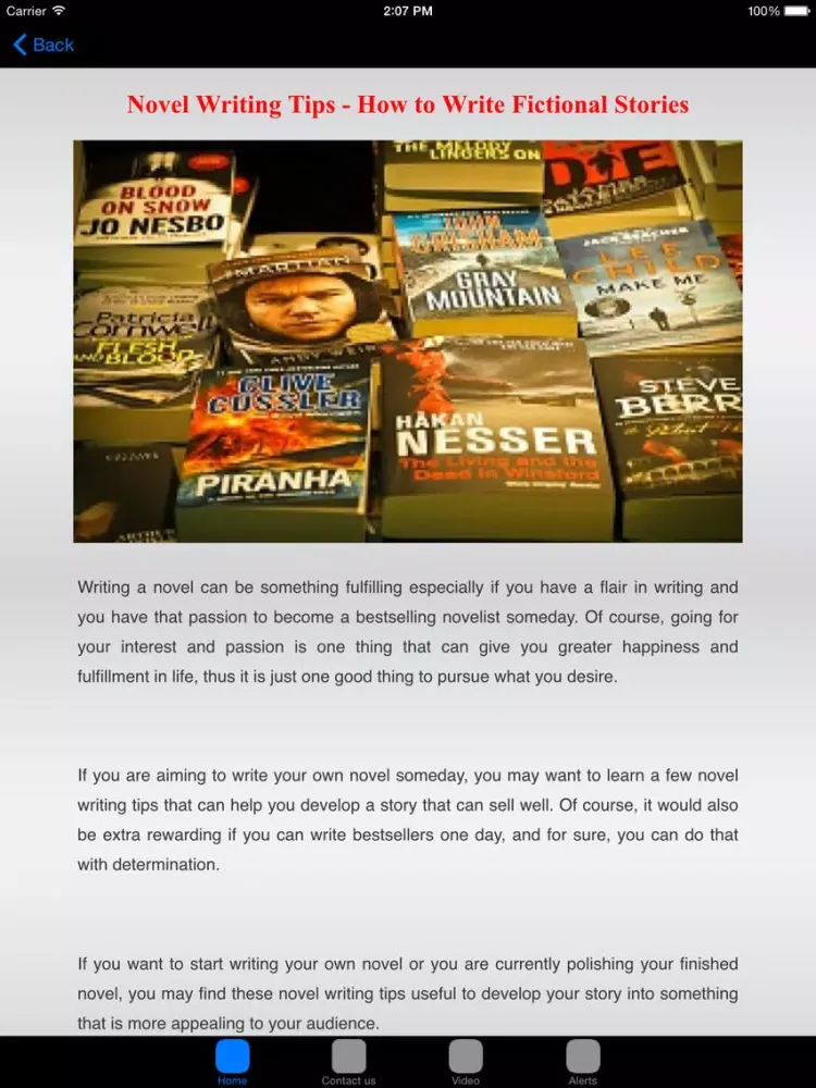 Tangkapan skrin How To Write A Novel # Novel Writing Tips iPad 