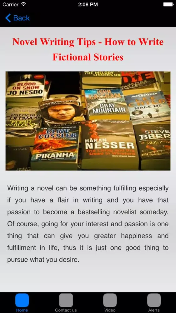 Tangkapan skrin How To Write A Novel # Novel Writing Tips