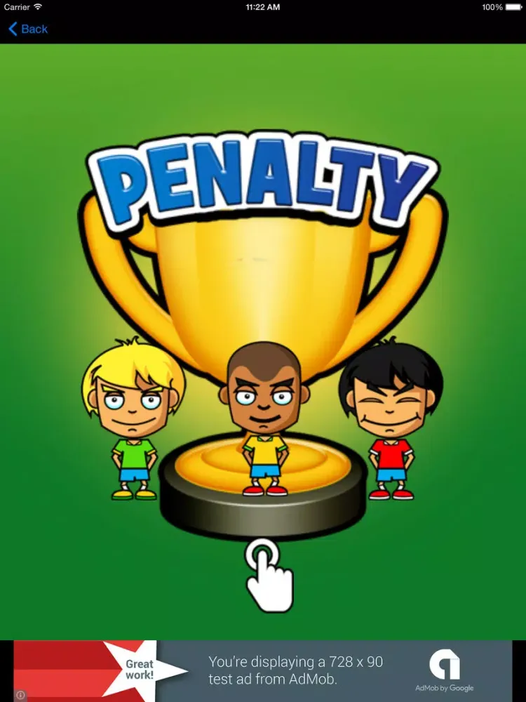Penalty Shot Soccer iPad  स्क्रीनशॉट