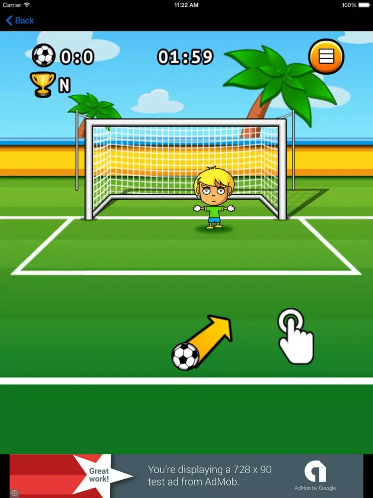 Penalty Shot Soccer iPad  स्क्रीनशॉट