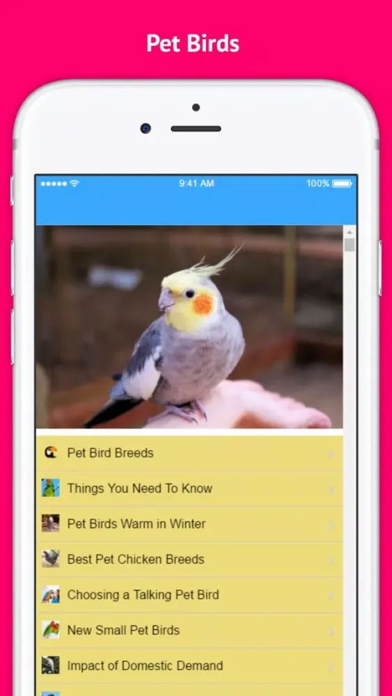 Pet Bird & Breeds - Foreign Birds スクリーンショット