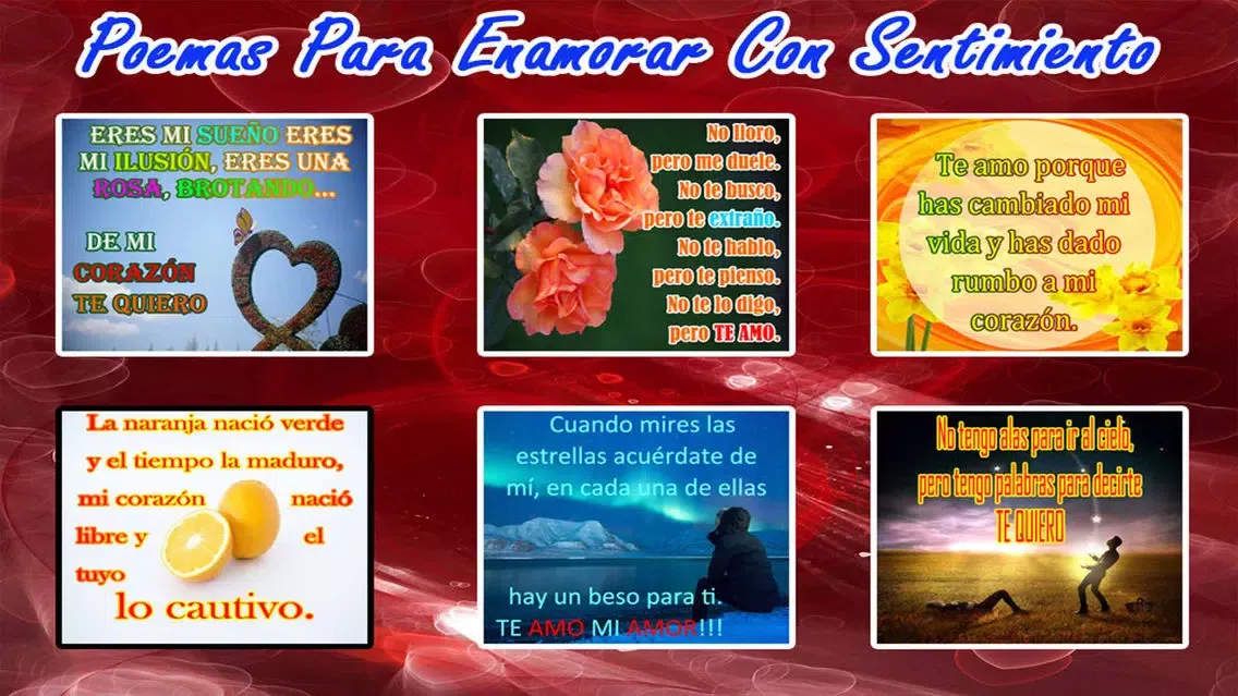 تصاویر Poemas Para Enamorar
