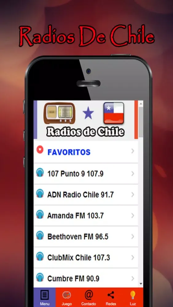 Captures d'écran de Radios De Chile - Emisoras De Radio Chilenas