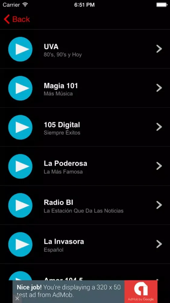 Estaciones de Radios de Mexico Gratis スクリーンショット