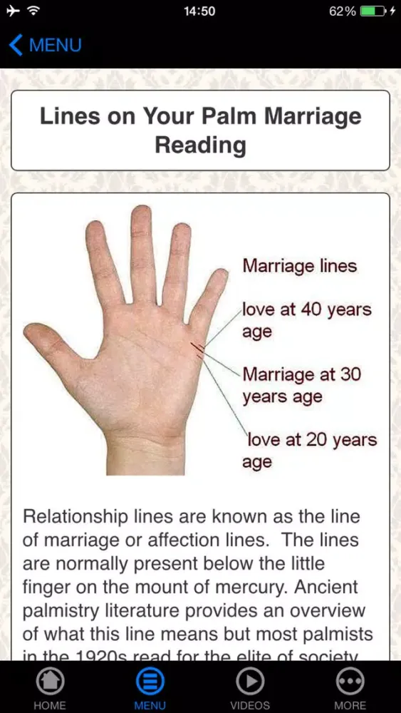 Zrzuty ekranu A+ Palmistry 101 - How To Read Palms For Beginners (Reveal Your Future)
