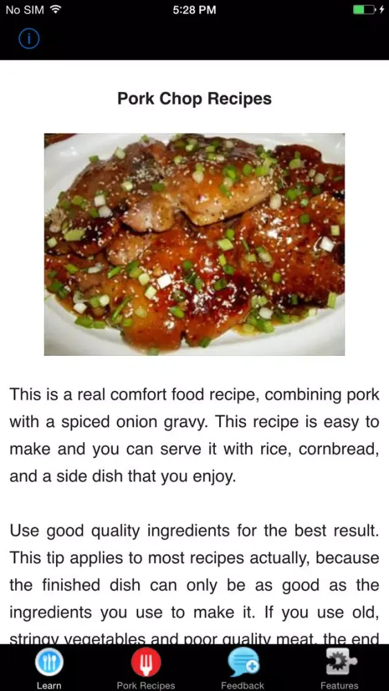 A+ Easy Pork Chop Recipes应用截图