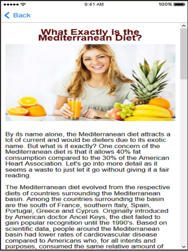 ภาพหน้าจอของ Mediterranean Diet Plans & Mediterranean Recipes iPad 