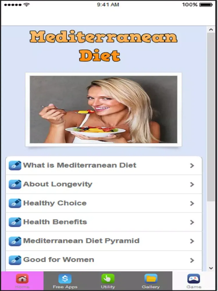 ภาพหน้าจอของ Mediterranean Diet Plans & Mediterranean Recipes iPad 