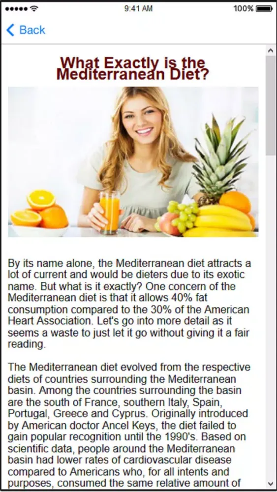 ภาพหน้าจอของ Mediterranean Diet Plans & Mediterranean Recipes