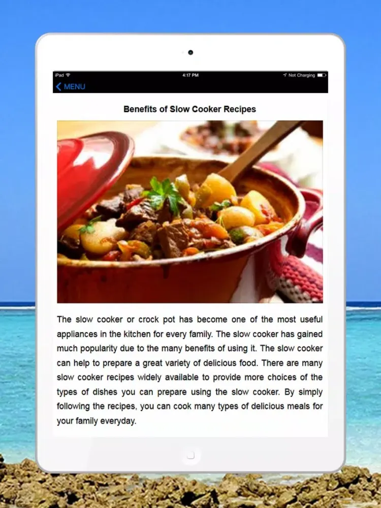 Healthy Slow Cooker Recipes - It's a Best & Easy Family Fresh Meals iPad 應用截圖