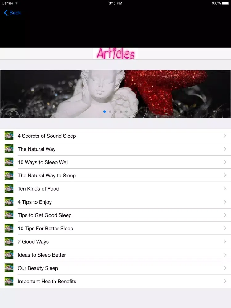 Tangkapan layar Refreshing Sleep iPad 