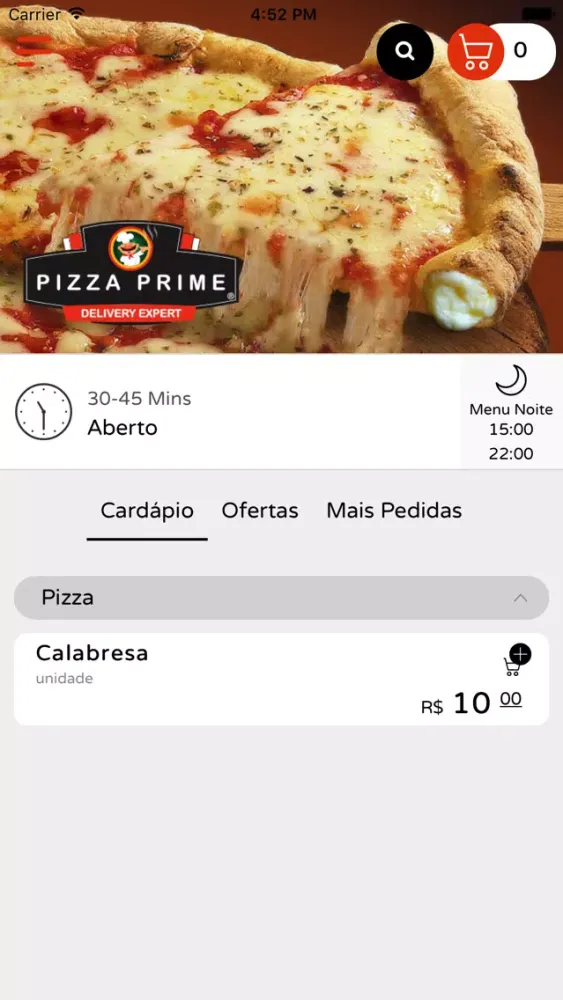 Zrzuty ekranu Pizza Prime | Delivery