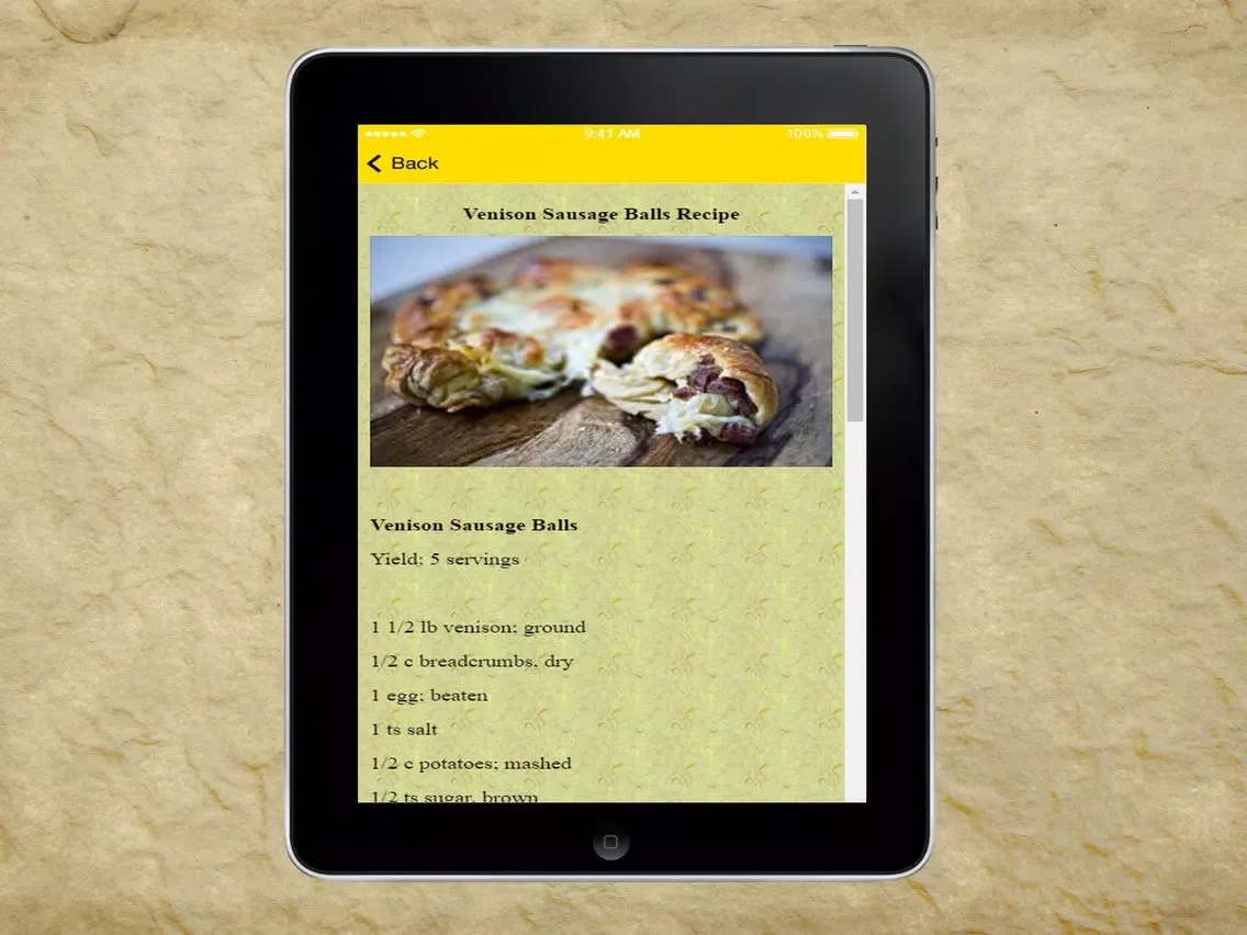 Venison Recipes - Hunters Love This Delicious Recipe iPad  Screenshots