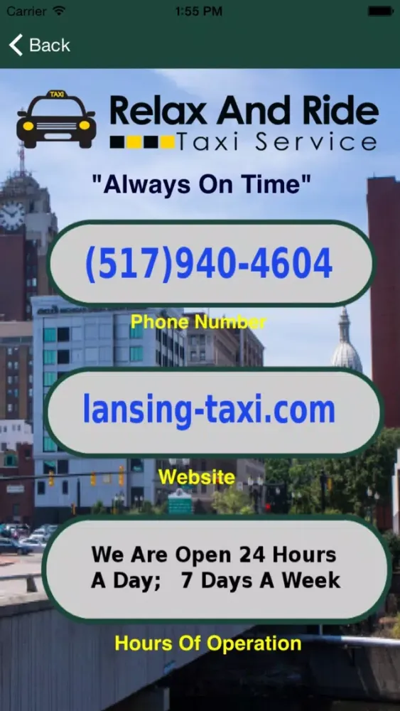 Relax And Ride Taxi Service Screenshots