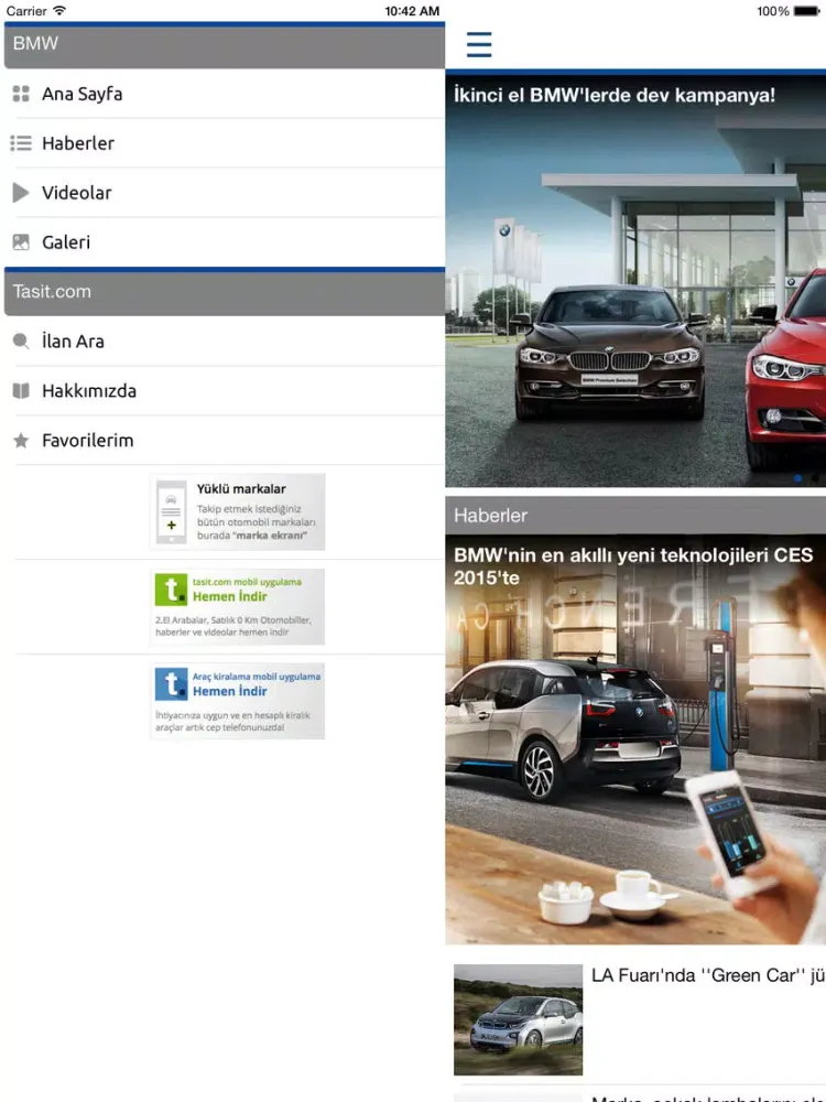 Tasit.com BMW Haber, Video, Galeri, İlanlar iPad  スクリーンショット