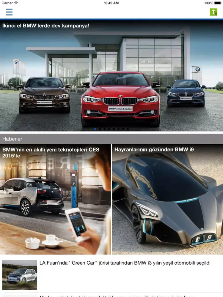 Tasit.com BMW Haber, Video, Galeri, İlanlar iPad  スクリーンショット