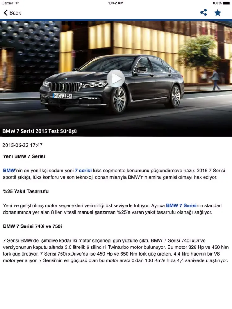 Tasit.com BMW Haber, Video, Galeri, İlanlar iPad  スクリーンショット