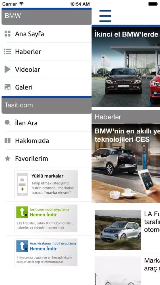 Tasit.com BMW Haber, Video, Galeri, İlanlar スクリーンショット