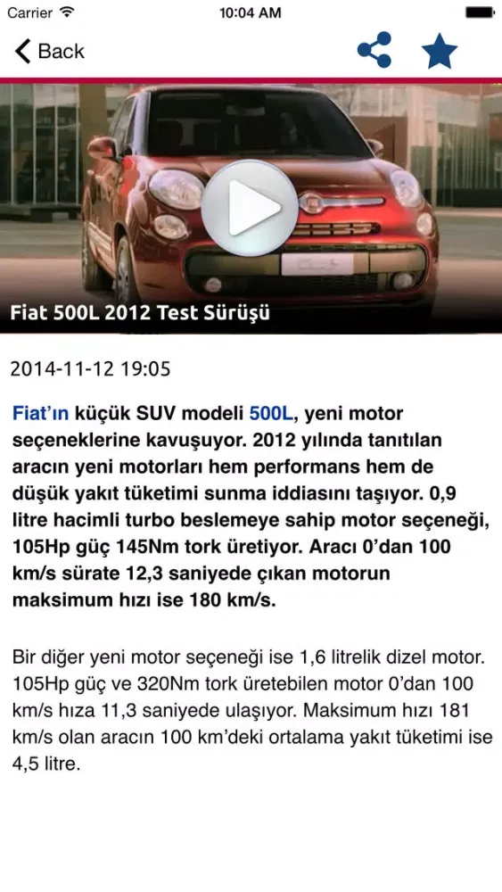 Capturas de tela do Fiat Haber, Video, Galeri, İlanlar by tasit.com
