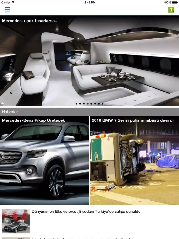 Tasit.com Mercedes-Benz Haber, Video, Galeri, İlanlar iPad  سکرین شاٹس