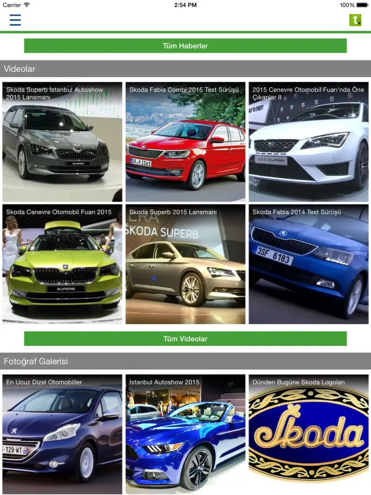 Tasit.com Skoda Haber, Video, Galeri, İlanlar iPad  স্ক্রিনশট