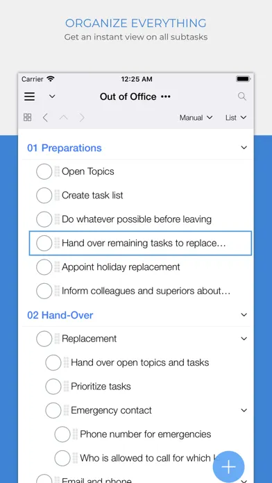 Ảnh chụp màn hình của Organize:Me Cloud To-Do's