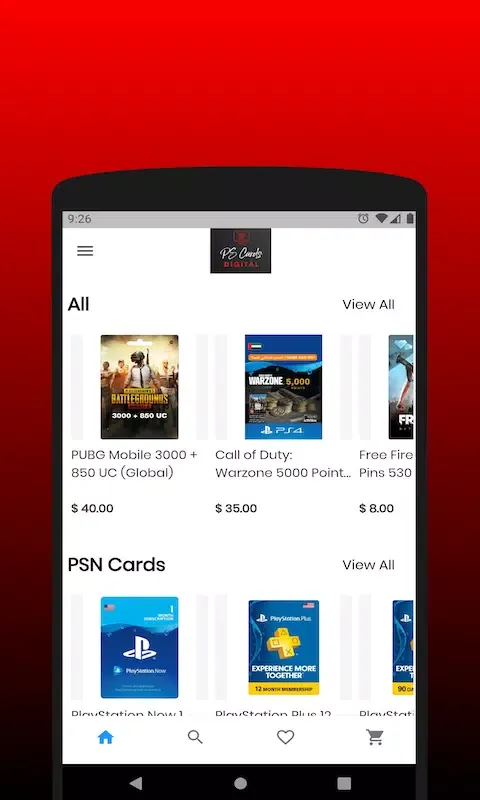 PSCards: Gift & Games Cards应用截图
