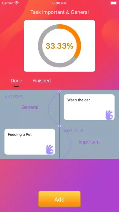 Ảnh chụp màn hình của Task Important & General