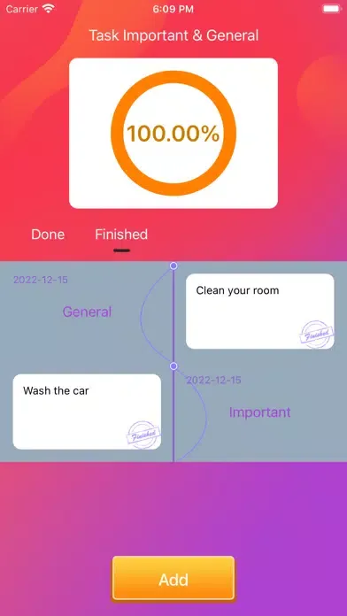 Ảnh chụp màn hình của Task Important & General