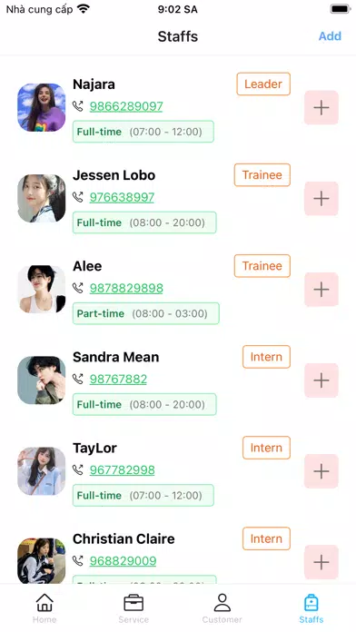 Tangkapan layar Task Leader Manager