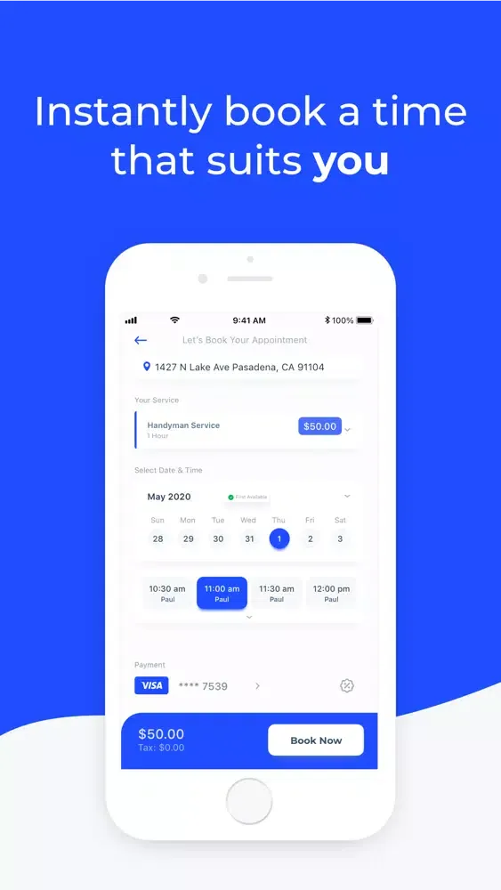 Screenshot di TaskNow Customer