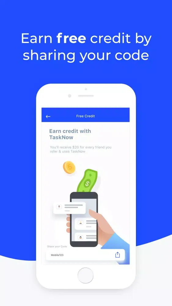 Screenshot di TaskNow Customer