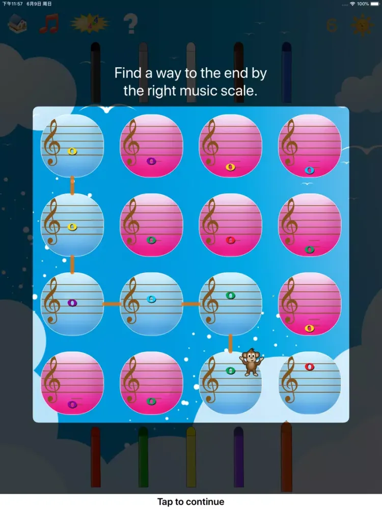 Musical Staff Maze For Baby iPad  স্ক্রিনশট