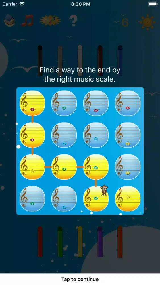 Musical Staff Maze For Baby স্ক্রিনশট
