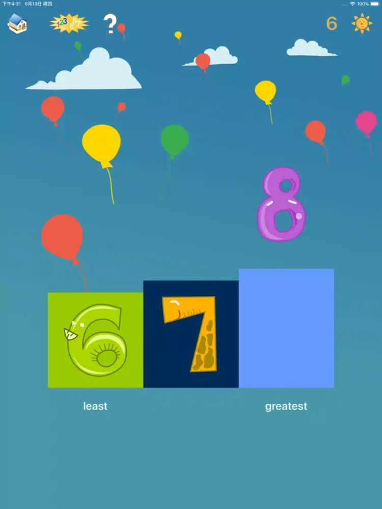 Capturas de tela do Baby First Num Sequencing APP iPad 