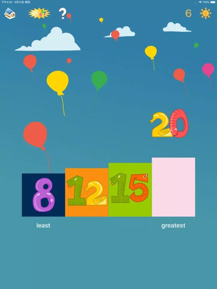 Capturas de tela do Baby First Num Sequencing APP iPad 