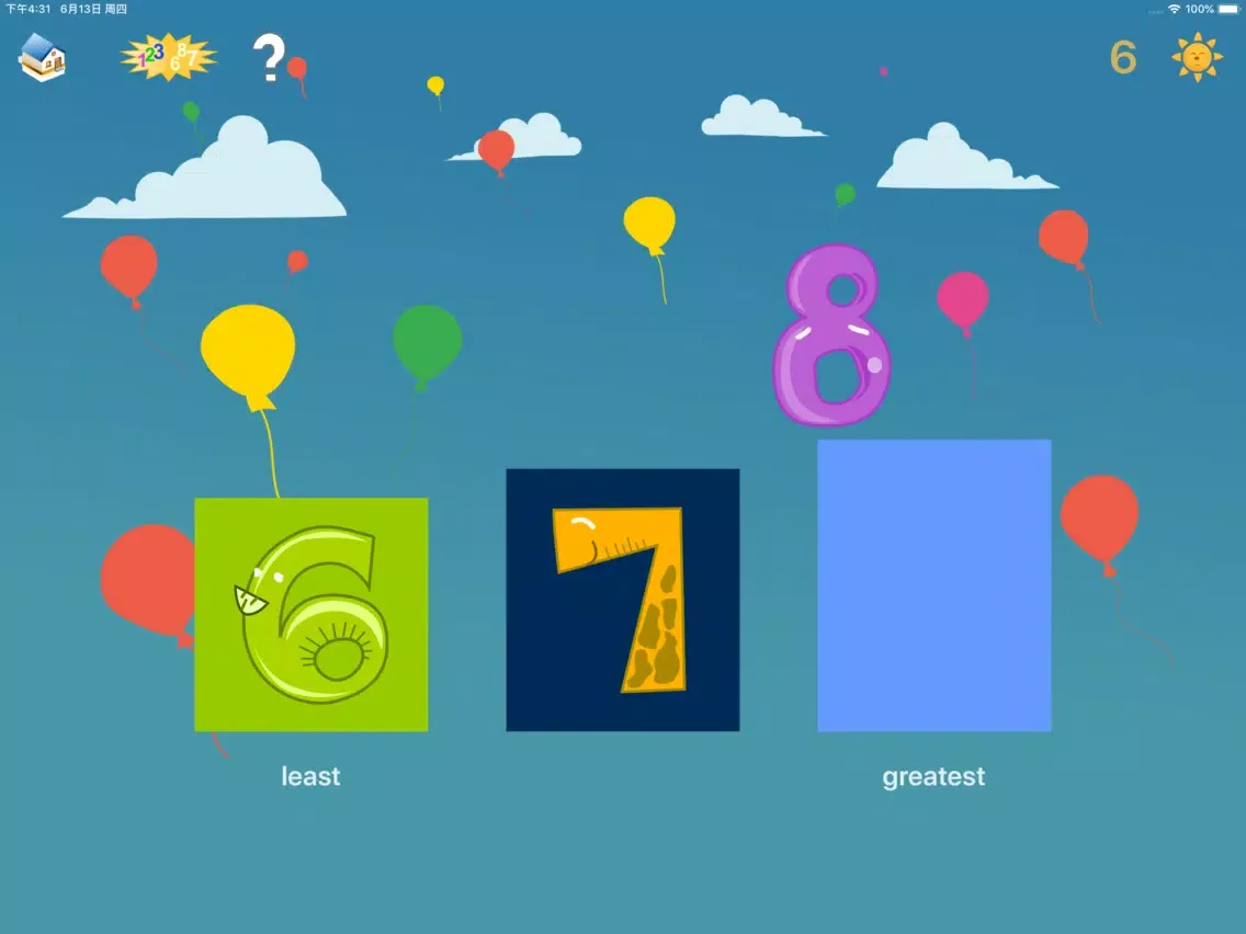 Capturas de tela do Baby First Num Sequencing APP iPad 