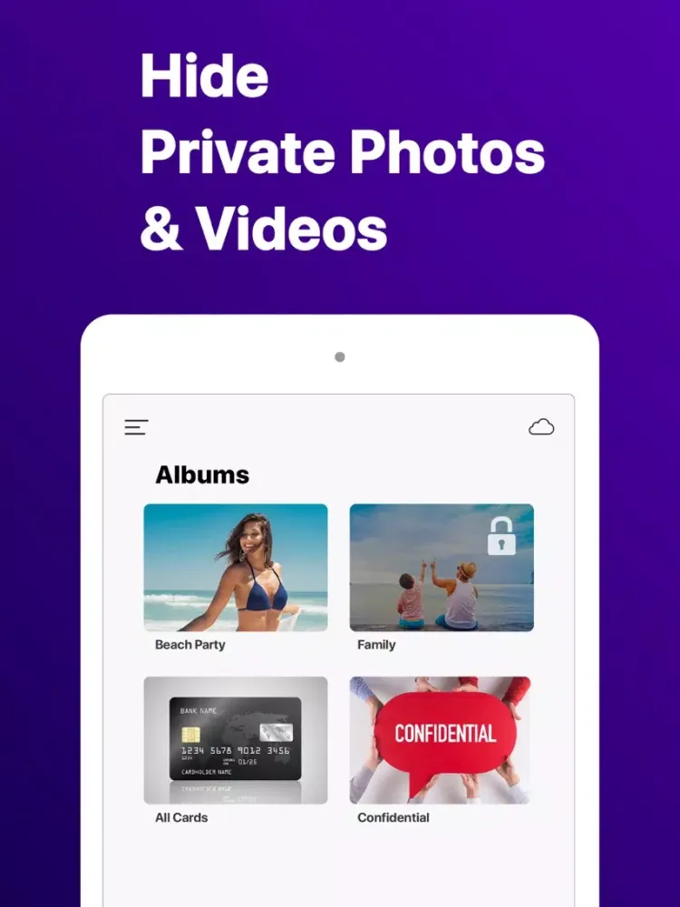 Photo Hider iPad  Screenshots