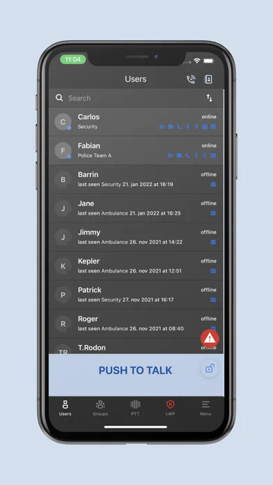 Zrzuty ekranu RADIUS Smart application