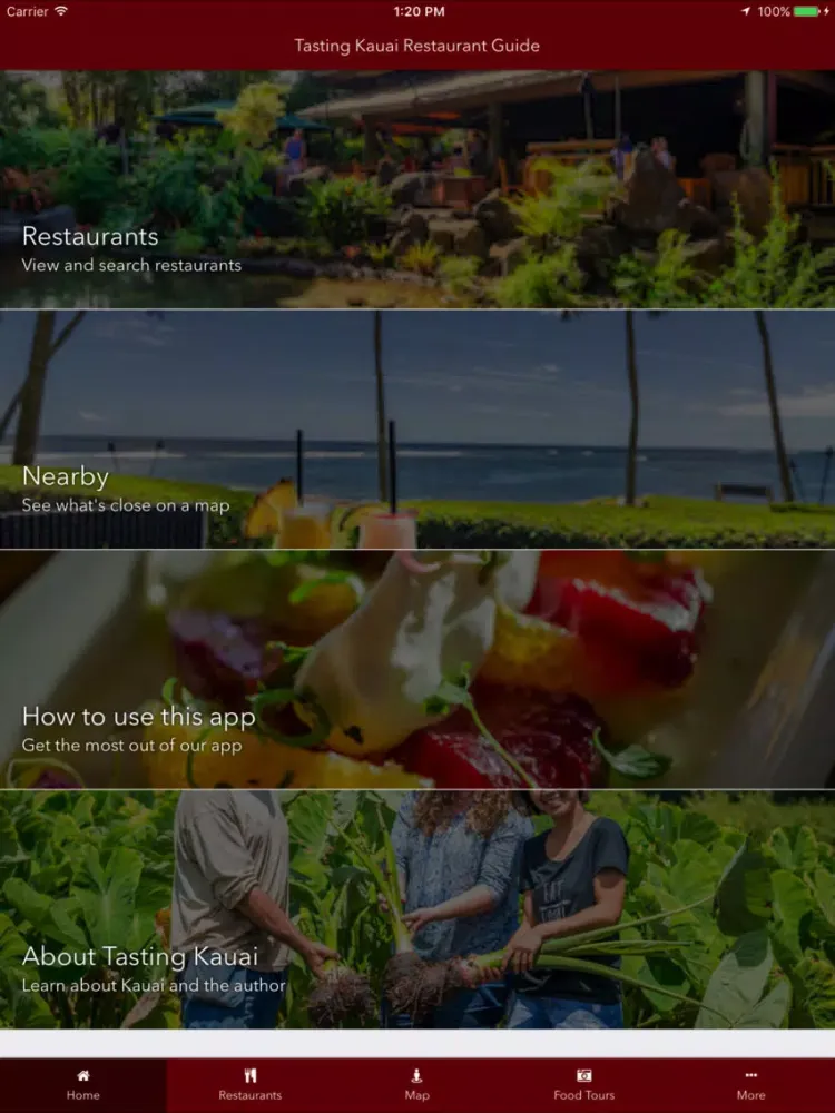 Tasting Kauai Restaurant Guide iPad  स्क्रीनशॉट