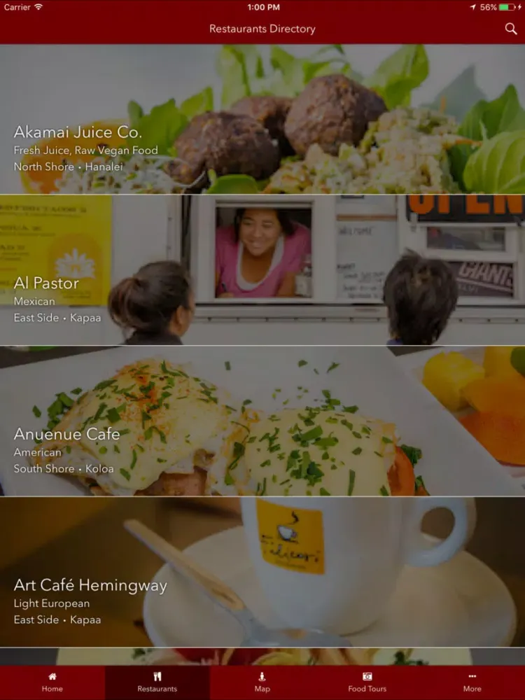 Tasting Kauai Restaurant Guide iPad  स्क्रीनशॉट