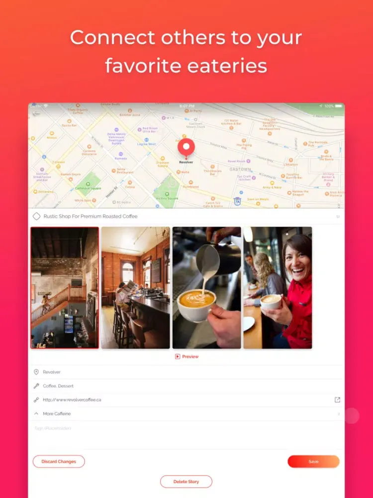 Tastory: Vancouver Wine & Dine iPad 应用截图