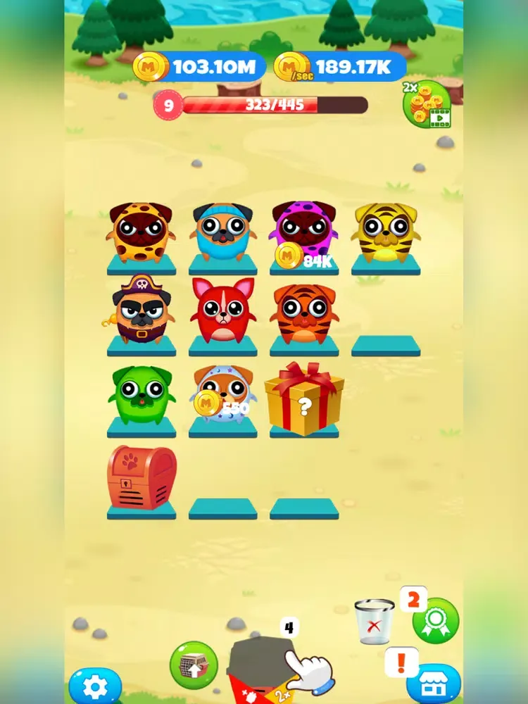 Capturas de tela do Merge Dogs : Idle Game iPad 