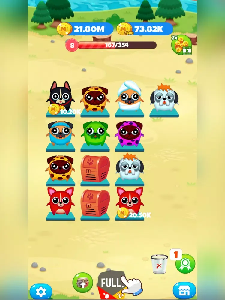Capturas de tela do Merge Dogs : Idle Game iPad 