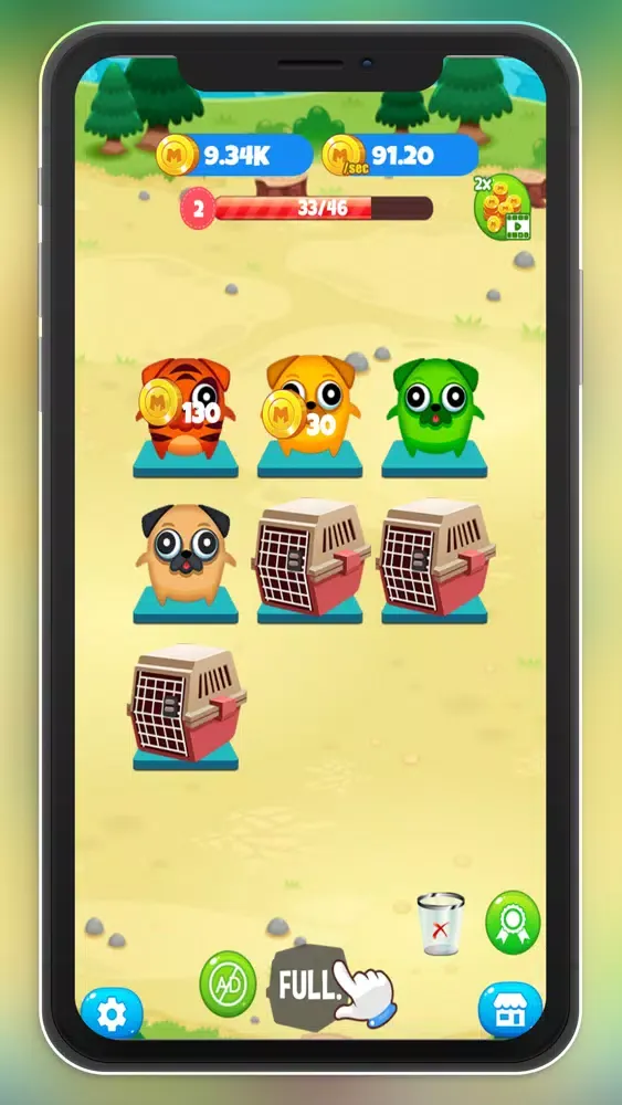Capturas de tela do Merge Dogs : Idle Game