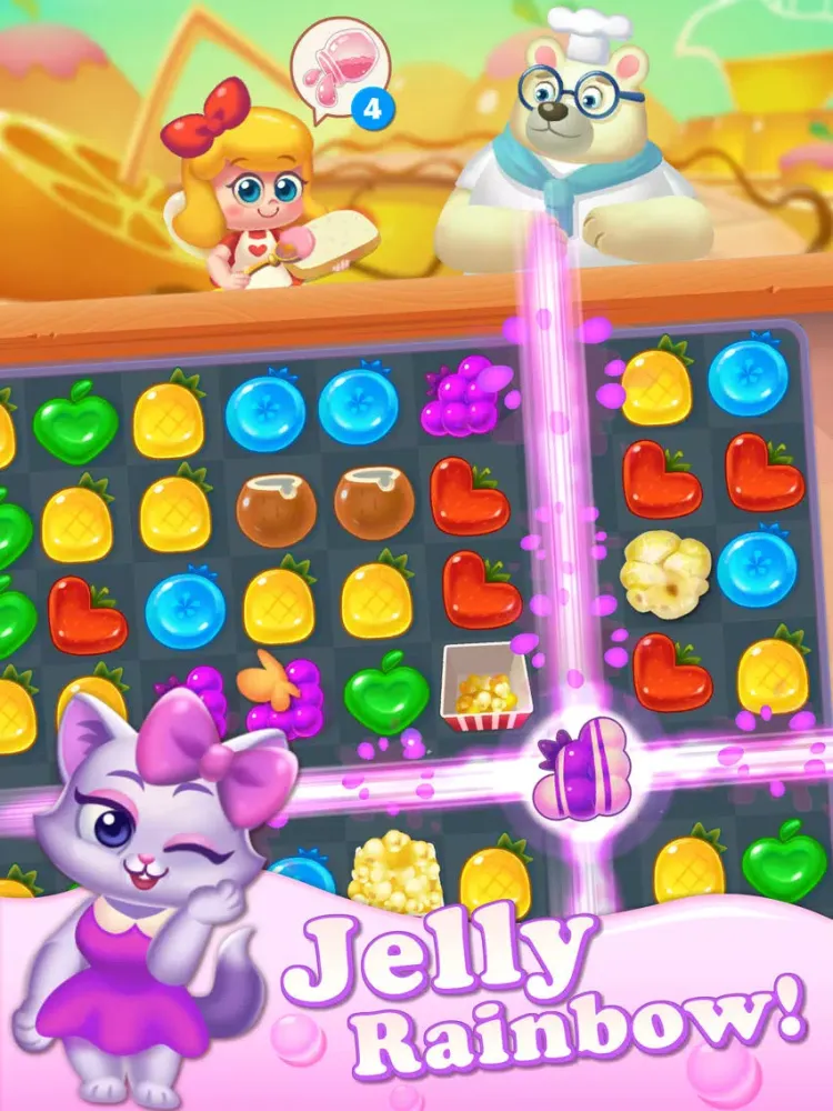 Tangkapan skrin Tasty Treats - A Match 3 Game iPad 